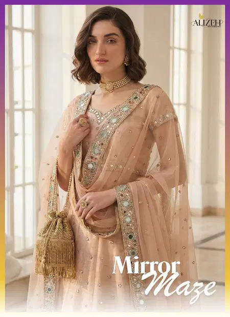 Mirrormaze By Alizeh Heavy Silk Designer Lehenga Choli Wholesale Suppliers In Mumbai